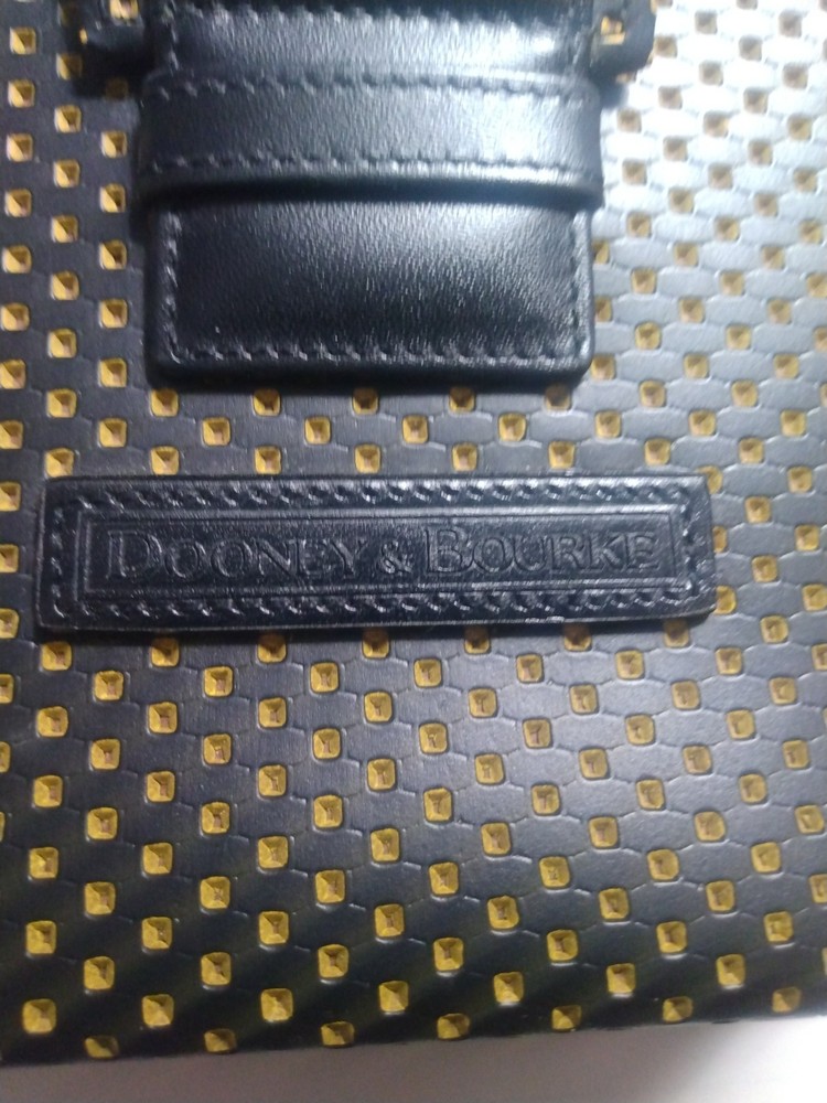 Dooney & Bourke CD holder leather case vtg 20 disc