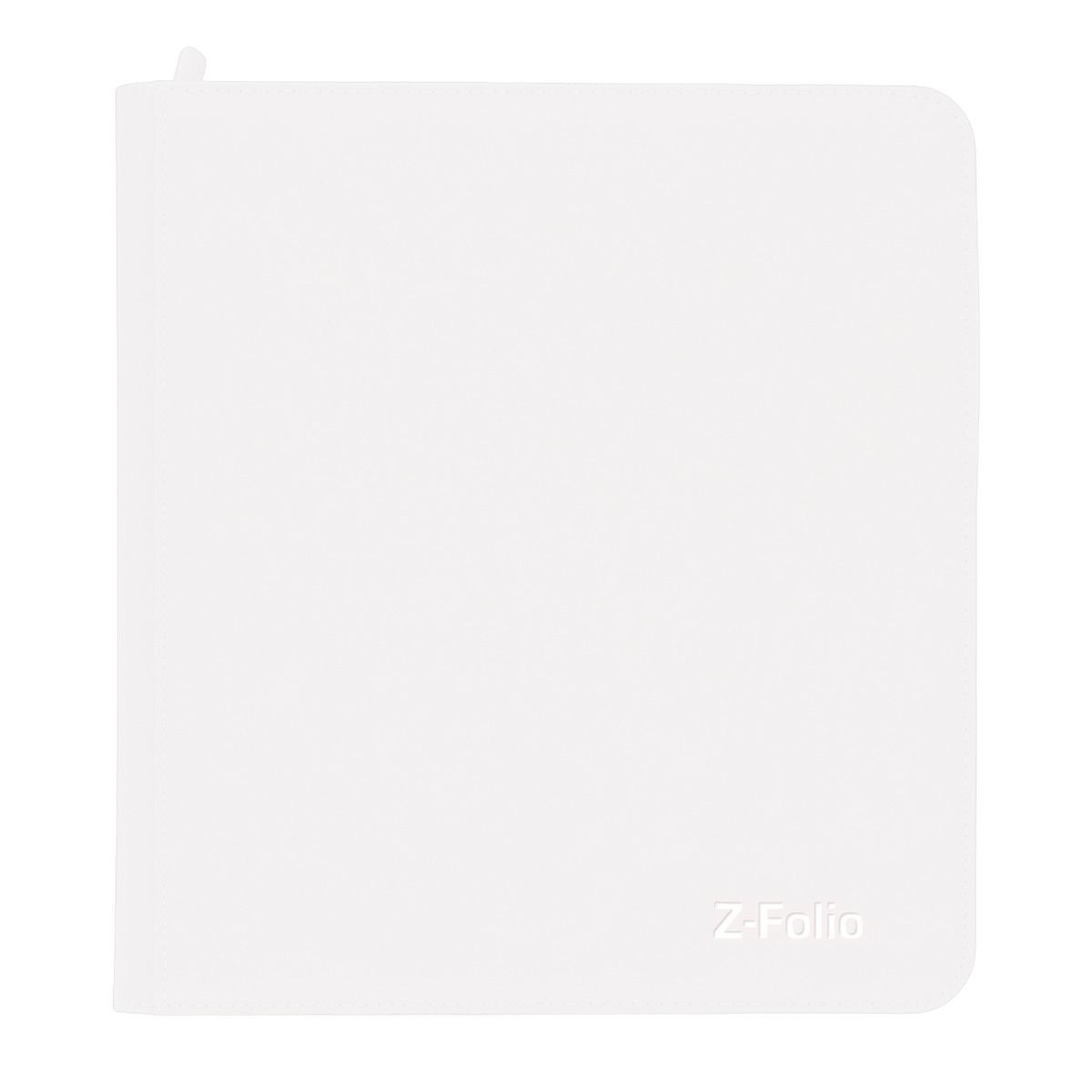 BCW Z-Folio 12-Pocket ZIPPER Album - White - FREE SHIP