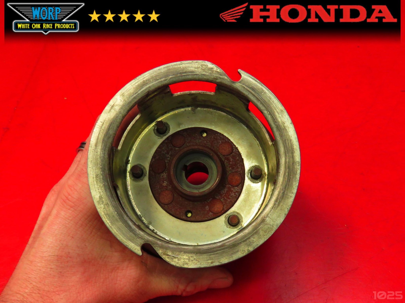 OEM 1978 HONDA ODYSSEY 250 FL250 FLYWHEEL ROTOR FLY WHEEL MAGNETO PULL START HUB