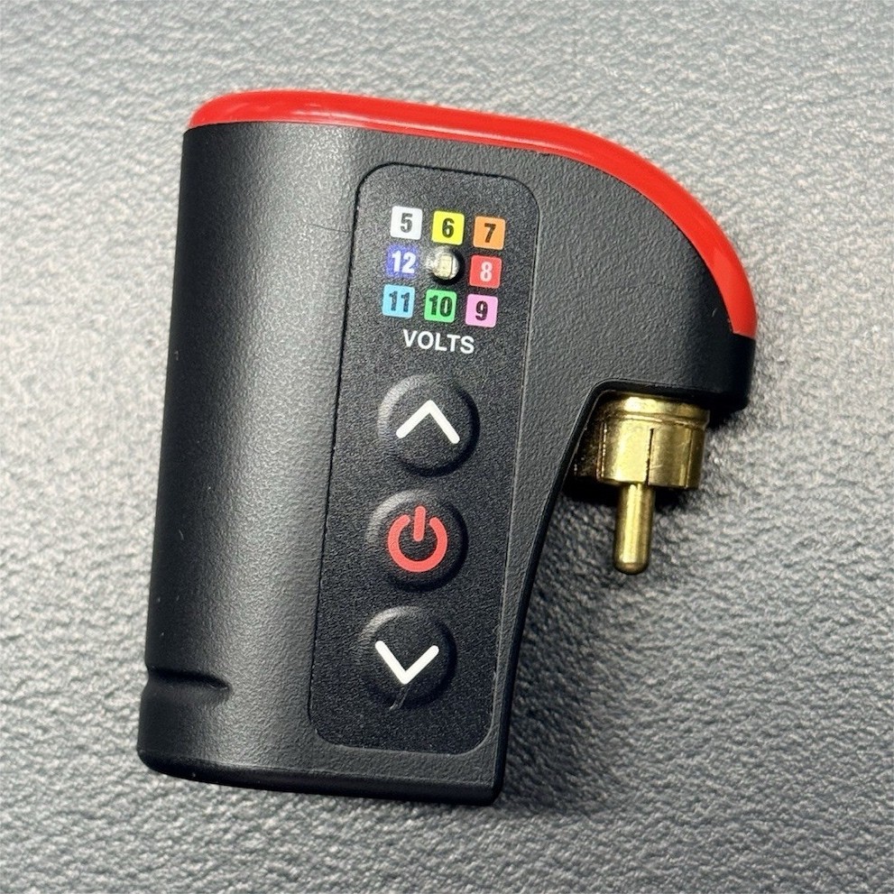 Darklab LightningBolt Adjustable Tattoo Machine Power Supply BLACK/RED