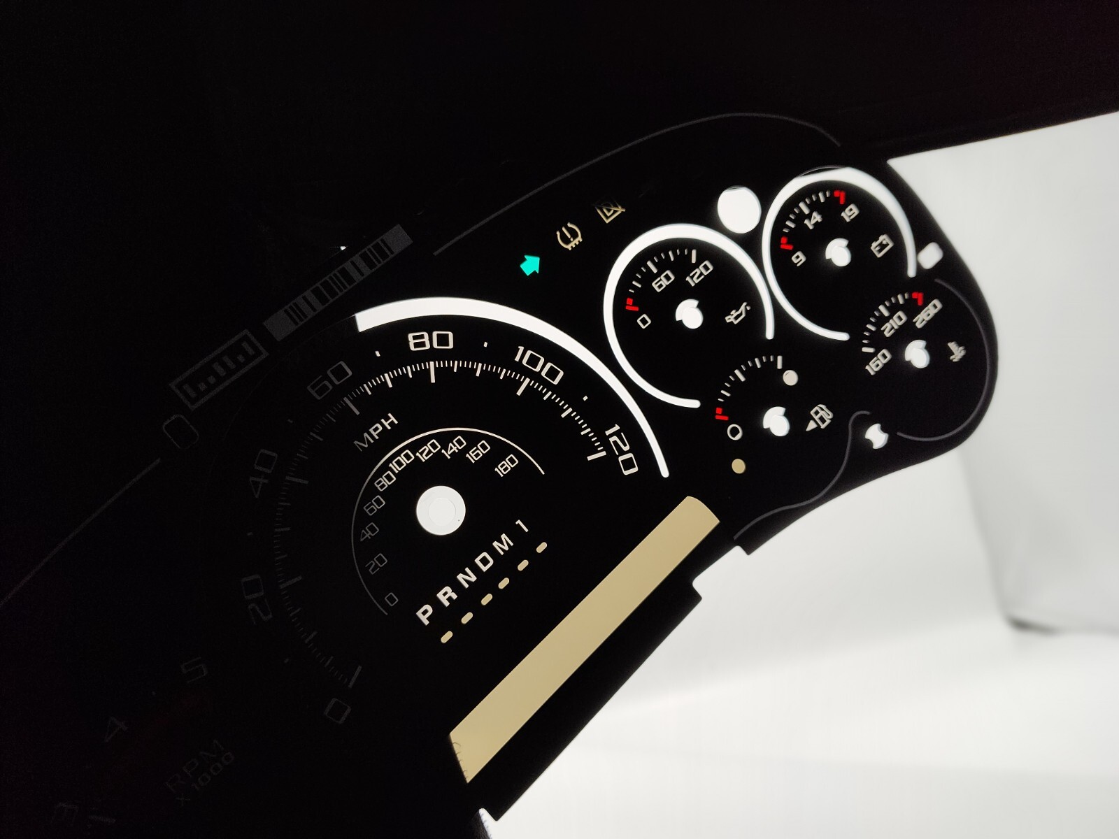 Escalade Gauge Face LED Edition for Silverado Sierra 2006 2007 Diesel Clusters