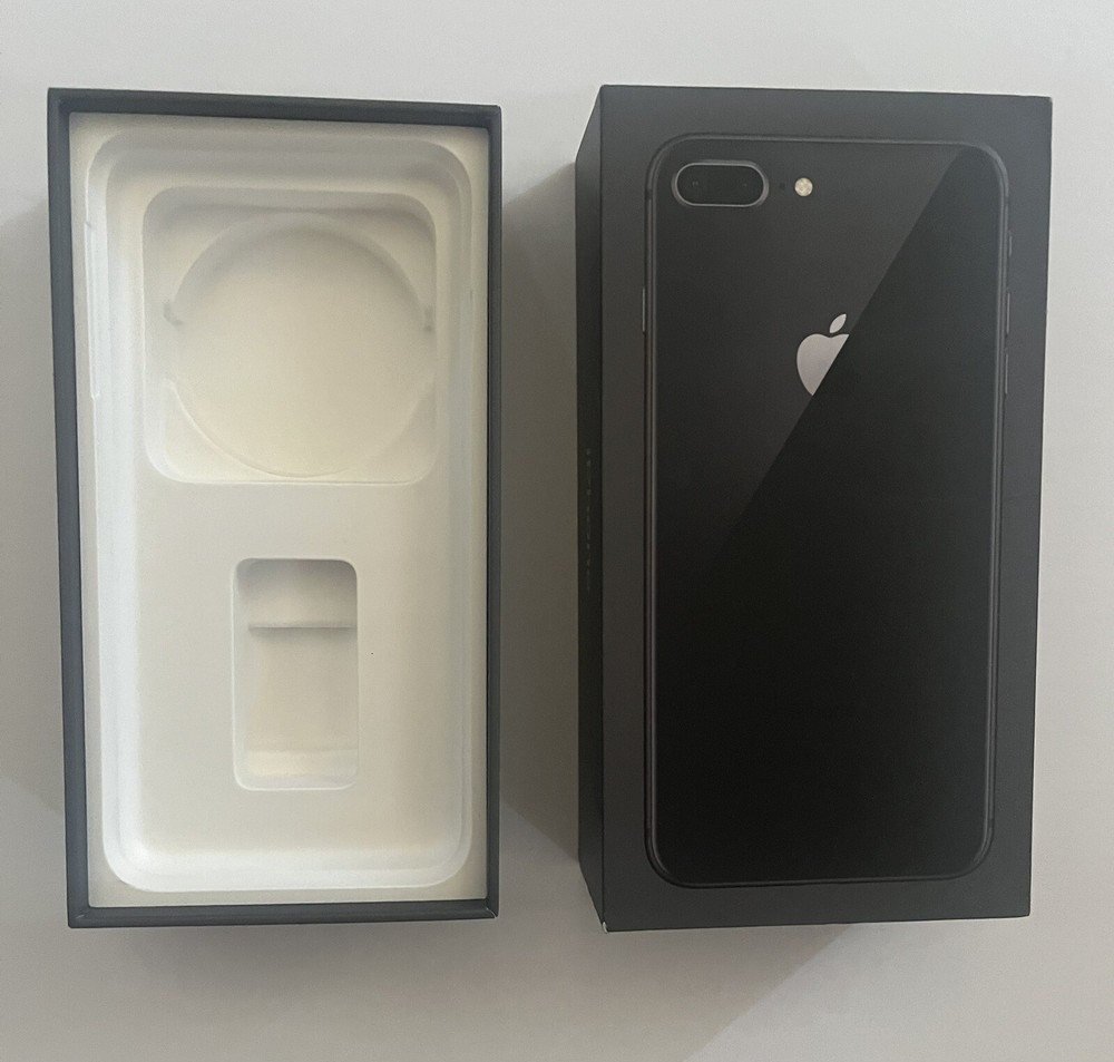 Genuine Apple iPhone 8 Plus Space Gray 64GB EMPTY BOX w/ Insert ONLY NO PHONE