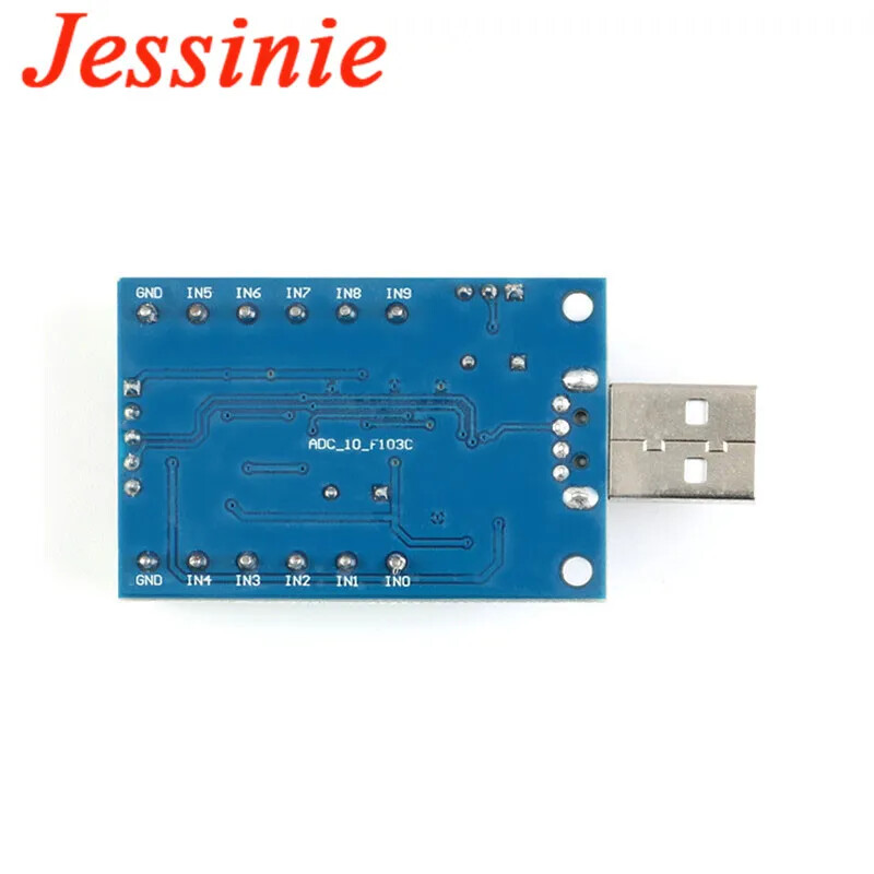 STM32F103C8T6 ADC Module - 10 Channel 12Bit USB Data Acquisition UART