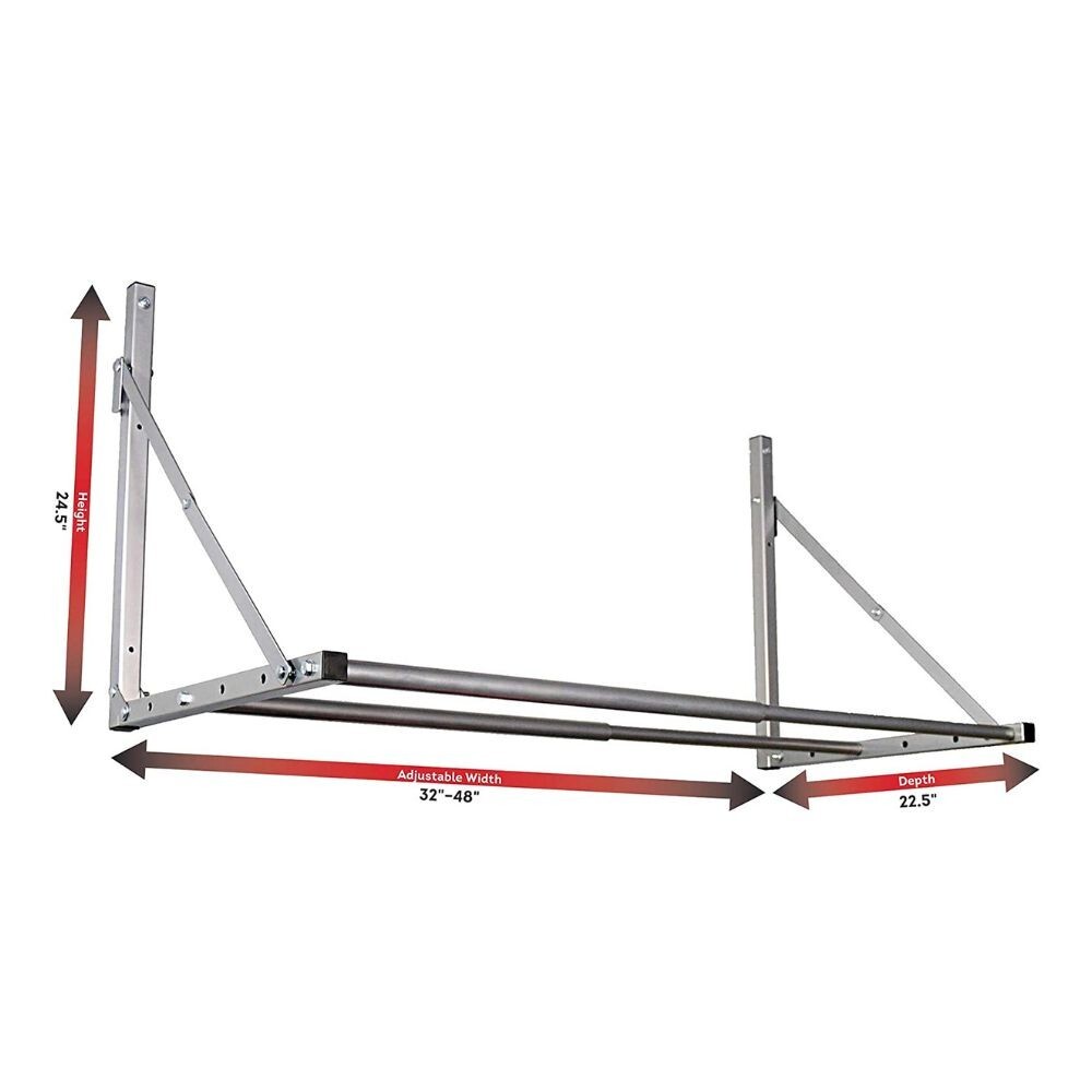 Folding Tire Wheel Storage Rack Wall Mount Multi-Tire Rack Garage Storage Silver
