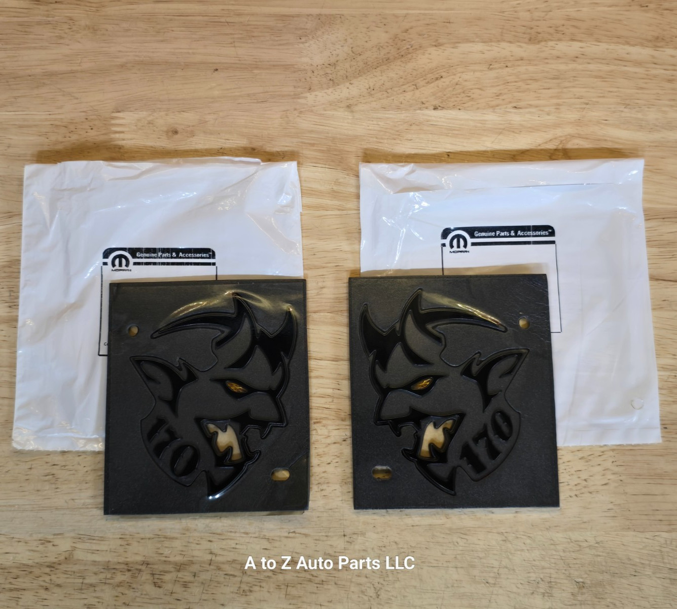 NEW 2023 Dodge Challenger Demon 170 Front Fender Emblems (2), OEM