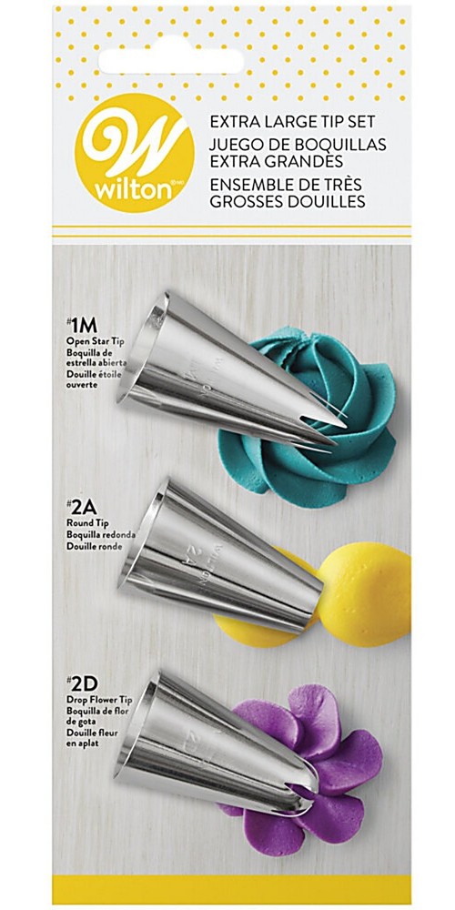 Wilton Extra Large Decorating Tip Set, 3-Piece (3-Pack)