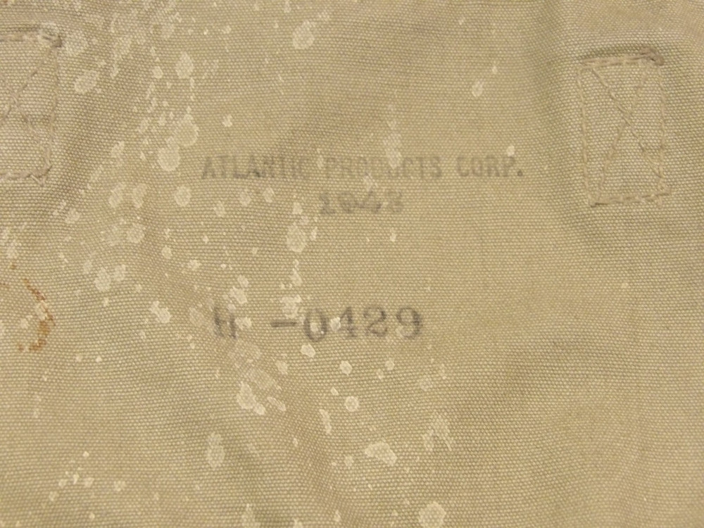 VINTAGE 1943 US ARMY M-1936 MUSETTE/FIELD BAG! CANVAS/STRAPS INTACT/OWNER'S NAME