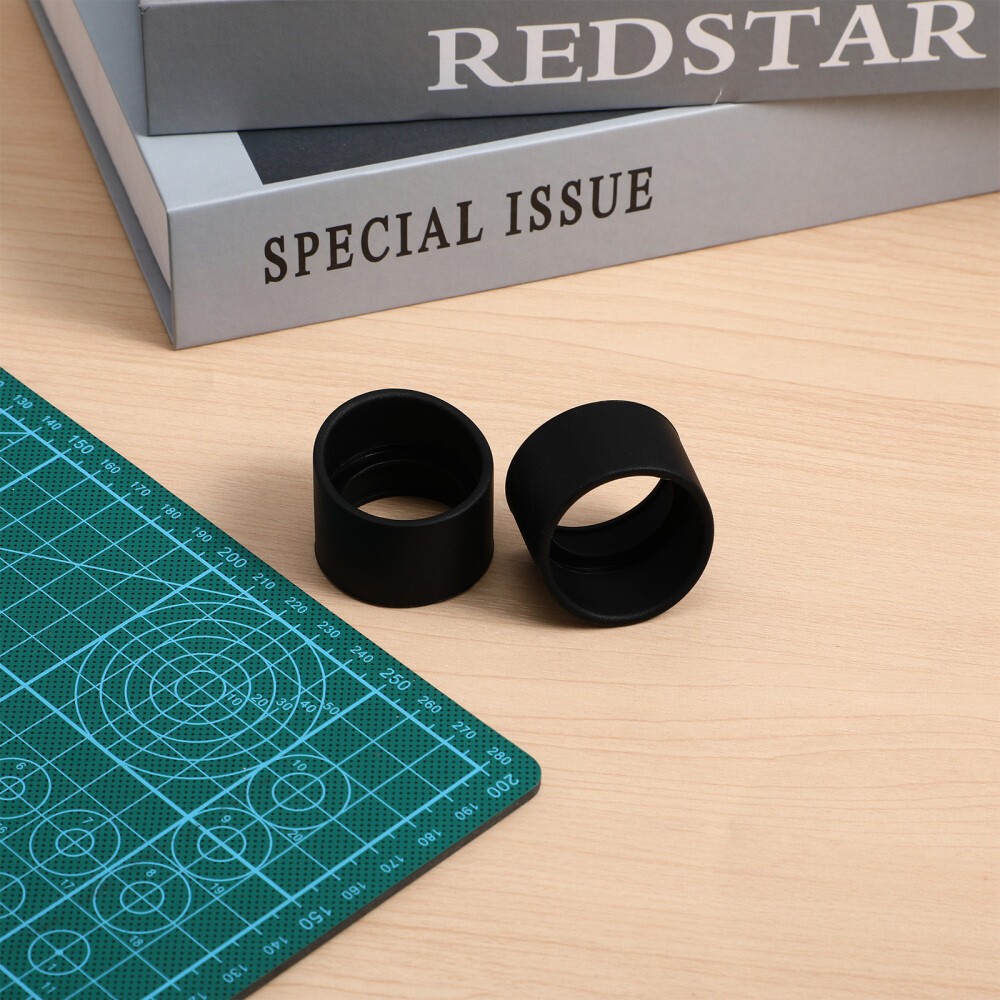 2 Pcs Eye Guards Cups Cover Microscope Rubber Eyepiece