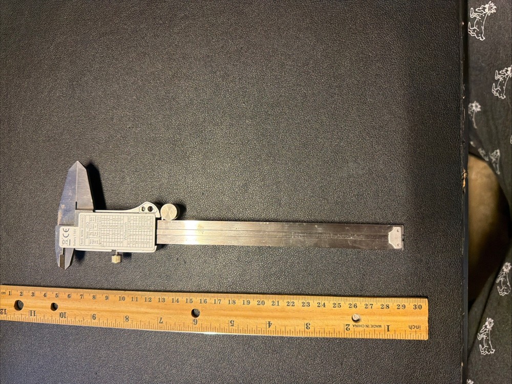 Carrera Precision Model Metal 9"Digital Calipers Needs Battery J