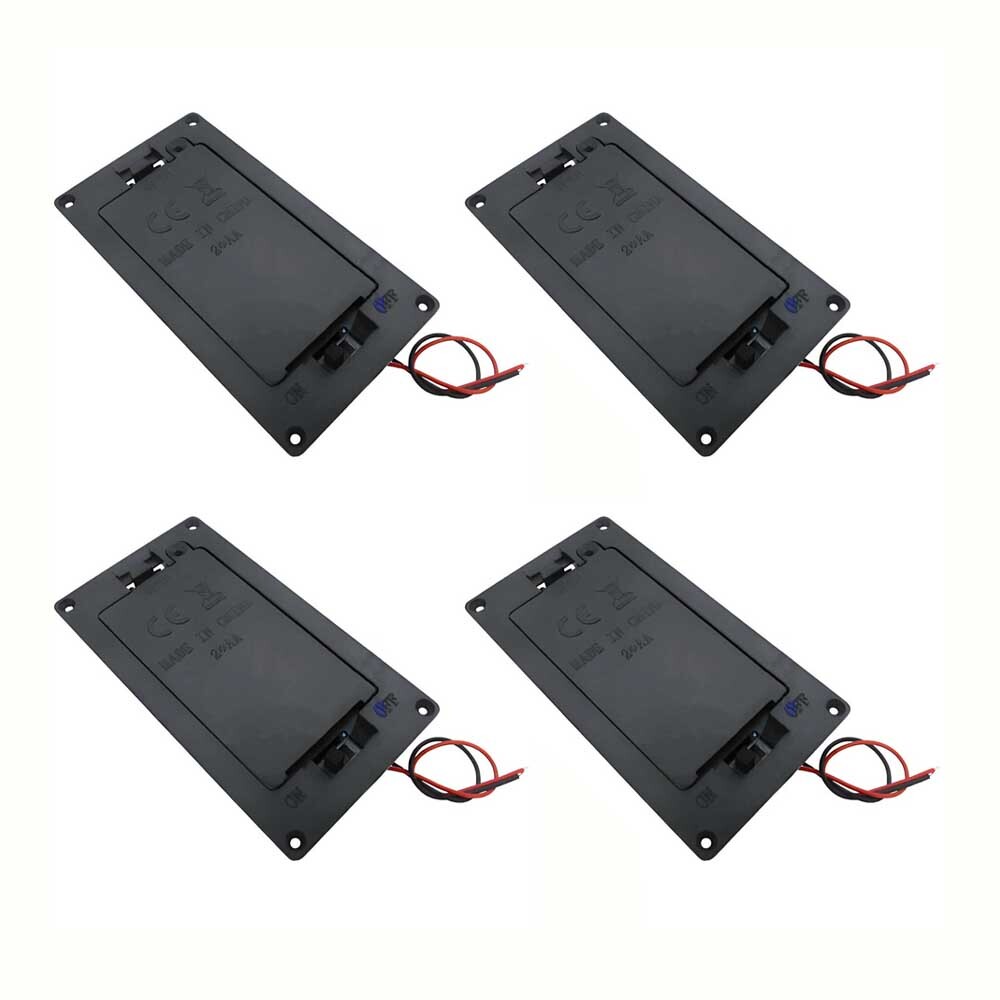 4/8PCS Twin/2X/Two AA Panel Mount Battery Holder Case Box 3V w/Power Switch&Wire