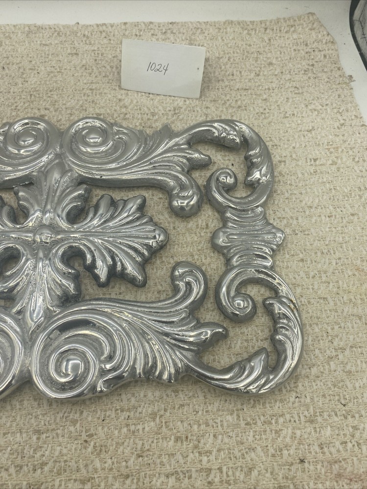 Vintage Silver Toned Hot Plate By Treasure Seekers Rectangular 13X8”