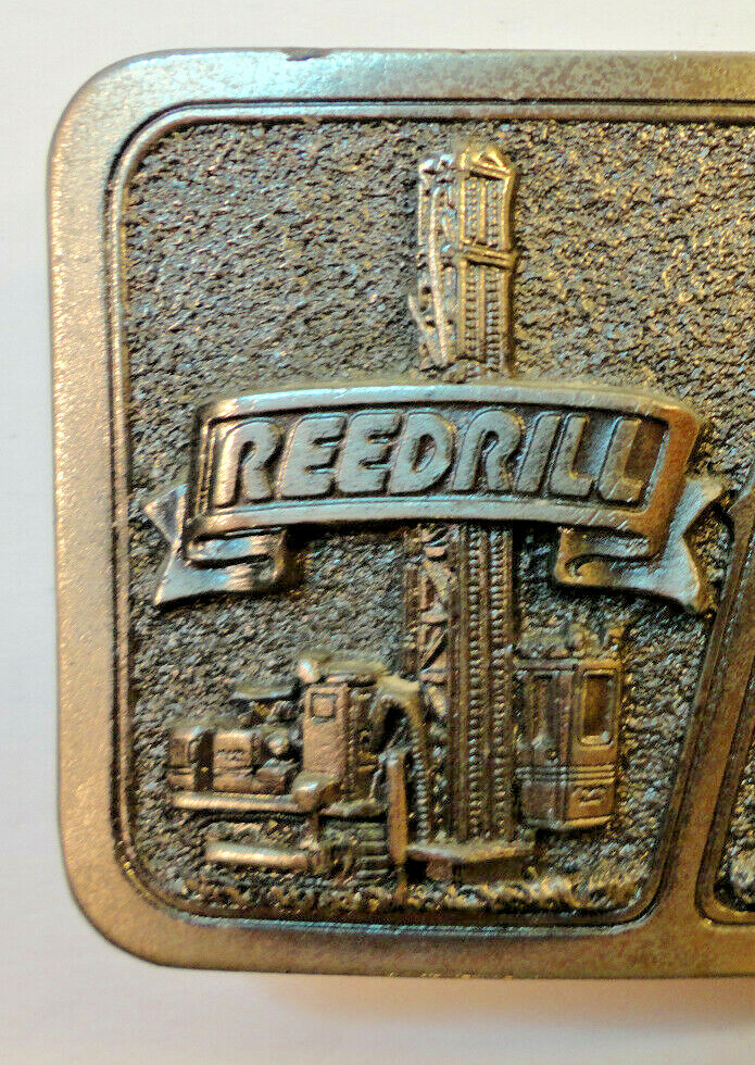 Reedrill-Texoma Belt Buckle Solid Brass Mining Exclusive Construction Equipment