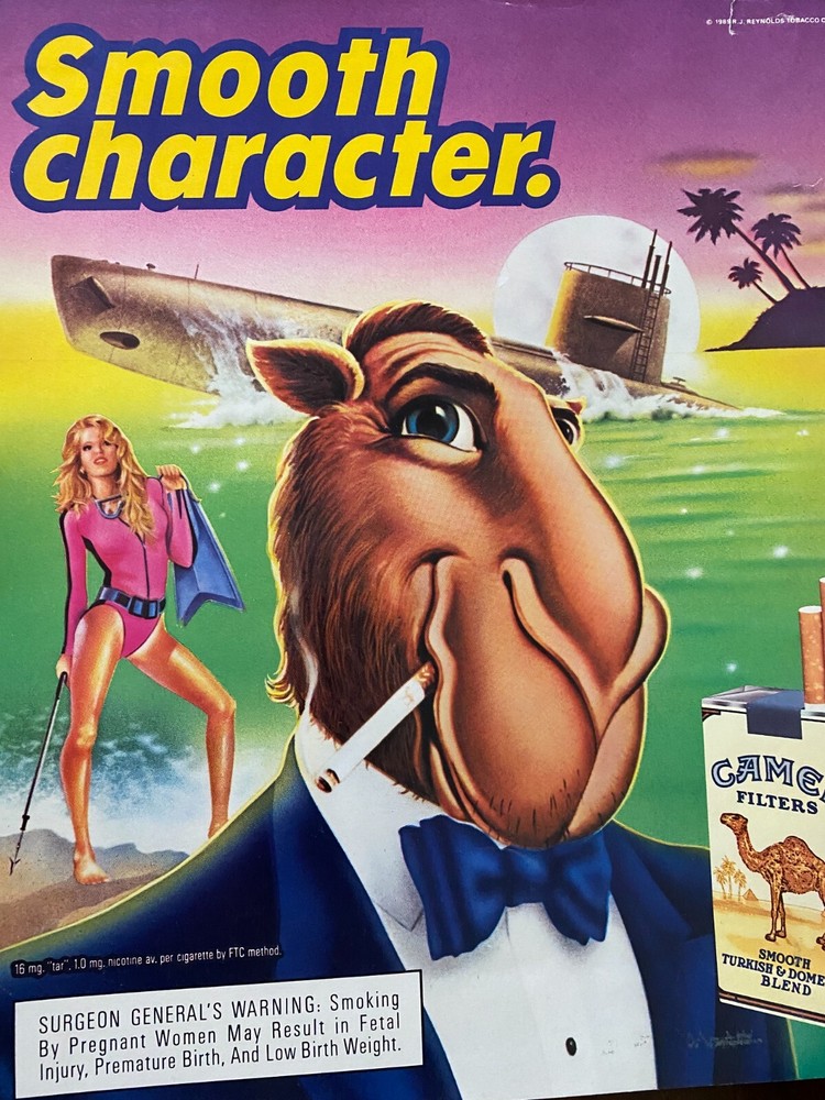 Camel Cigarettes, Full Page Vintage Large Format Print Ad
