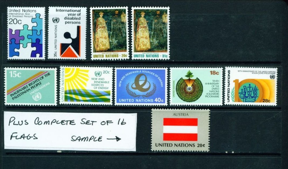 1981 UN Mint New York Stamps - NH - Complete