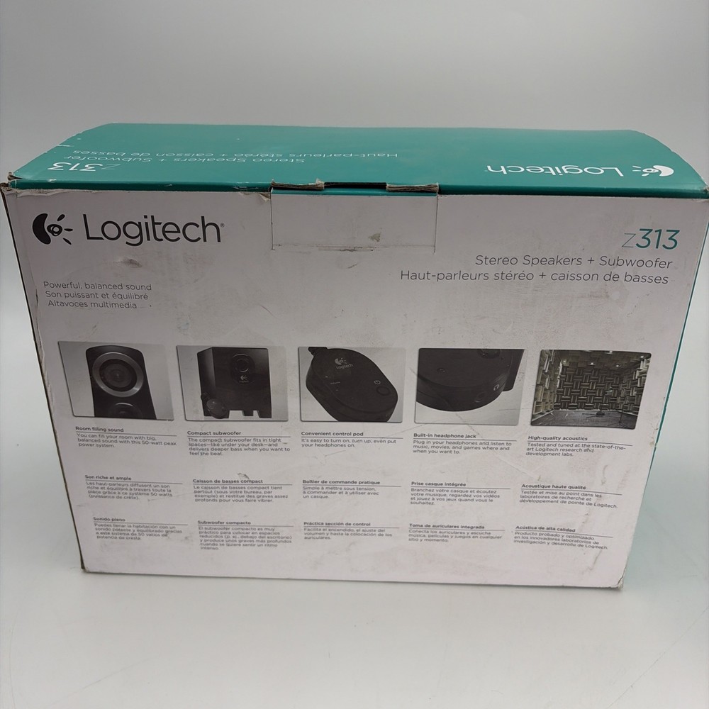 Logitech Z313 Speaker System for TV Home Computer MAC or PC