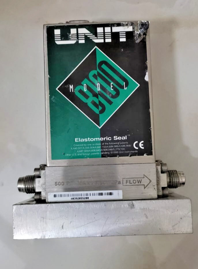UNIT Instruments UFC-8100/20L N2 Mass Flow Controller 500 PSI Max.Cal#147605 MFC