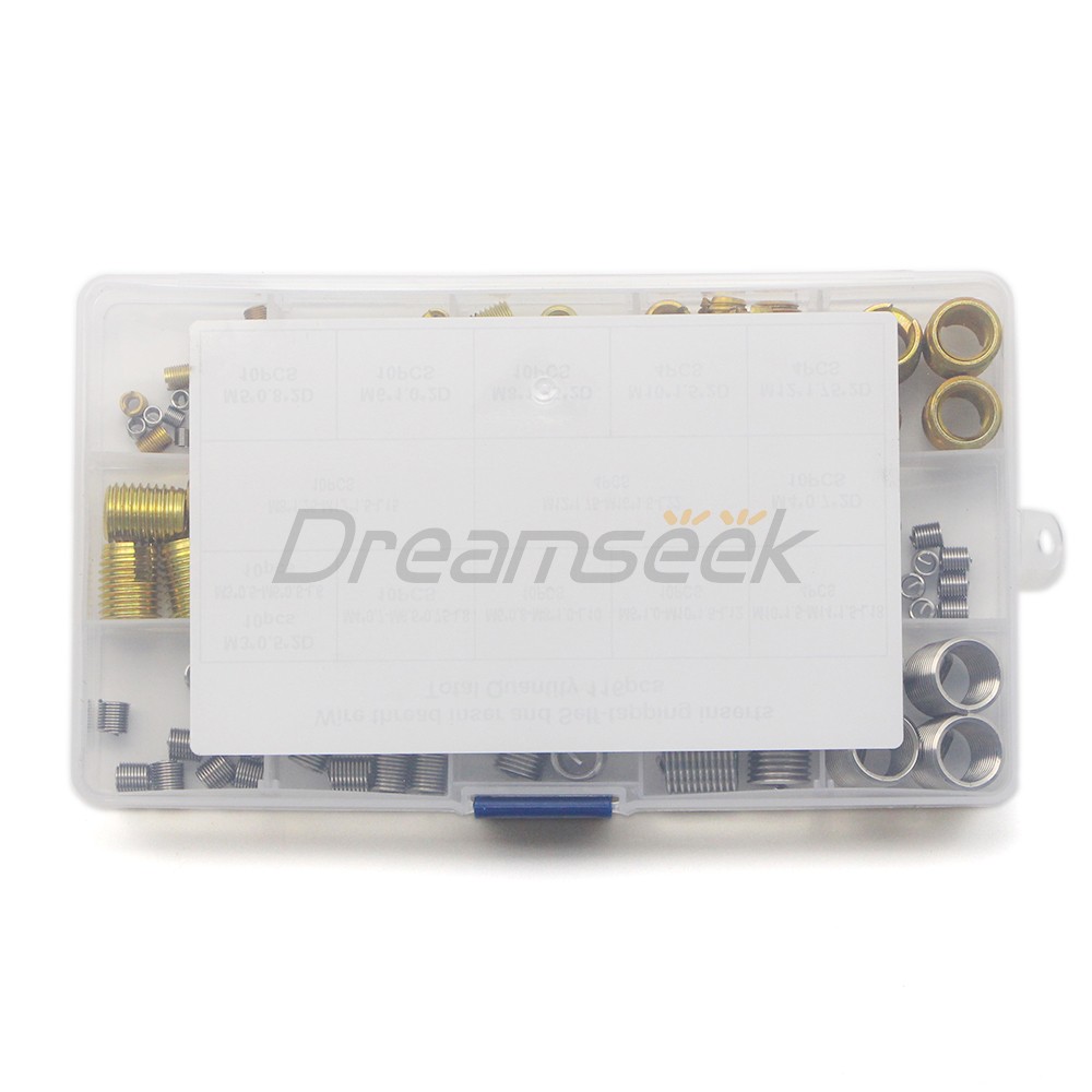 116 Pieces Stainless Steel Helicoil Thread Insert Self Tapping Threaded Inserts