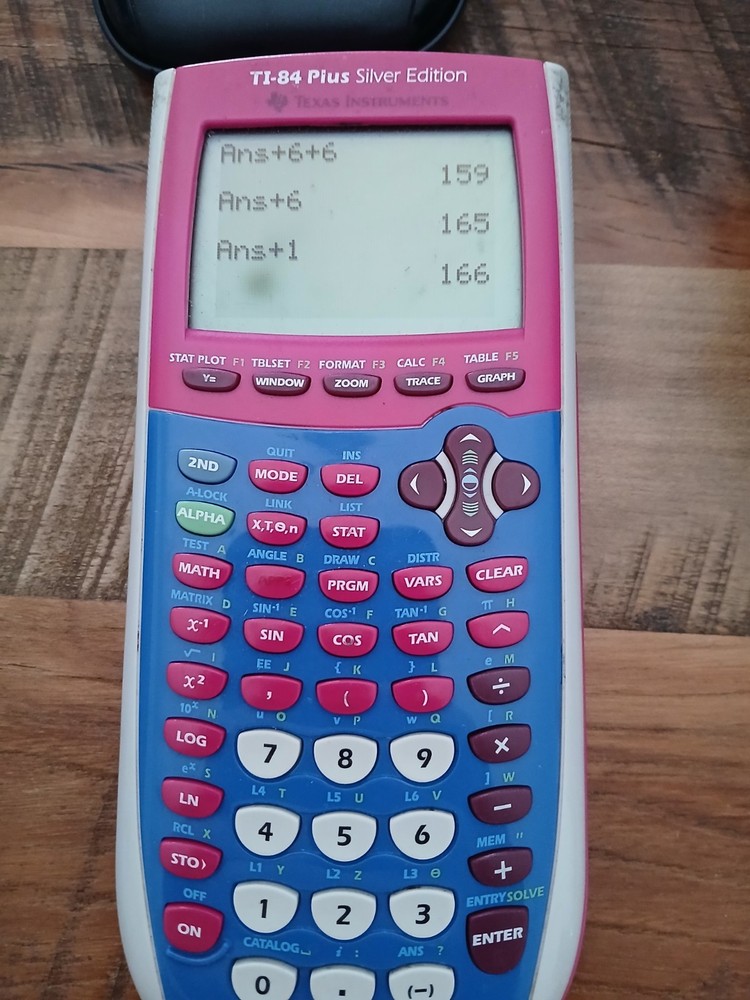 Texas Instruments TI-84 Plus Silver Edition Graphing Calculator Pink Tested