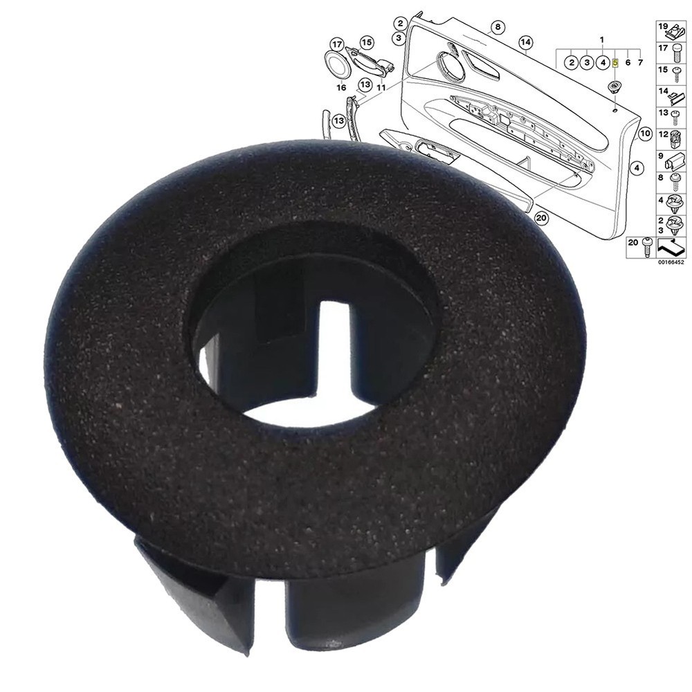 High Performance Left Door Lock Pin Button Trim for BMW E81 E82 E88 51416975325