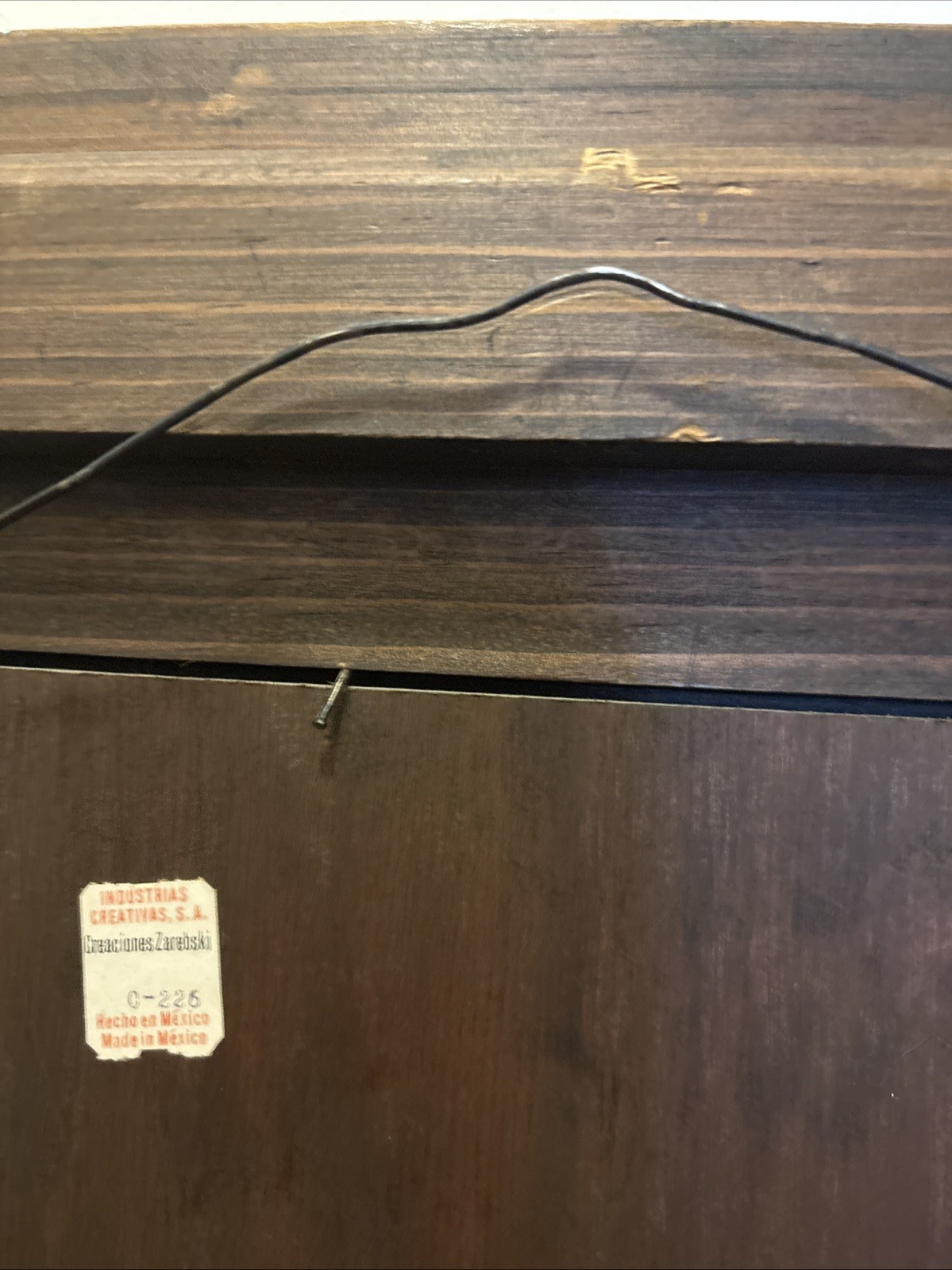 Vintage Mexican Mirror Industrias Creativas Creaciones Zarebski Hang On 20/17