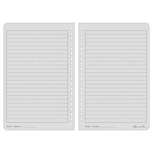 Weatherproof Side Spiral Notebook 4.625" x 7" Orange Cover Universal Pattern ...