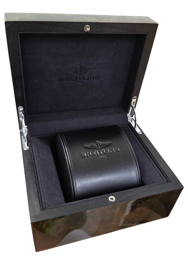 Breitling Presentation Watch Box With Leather Card Holder