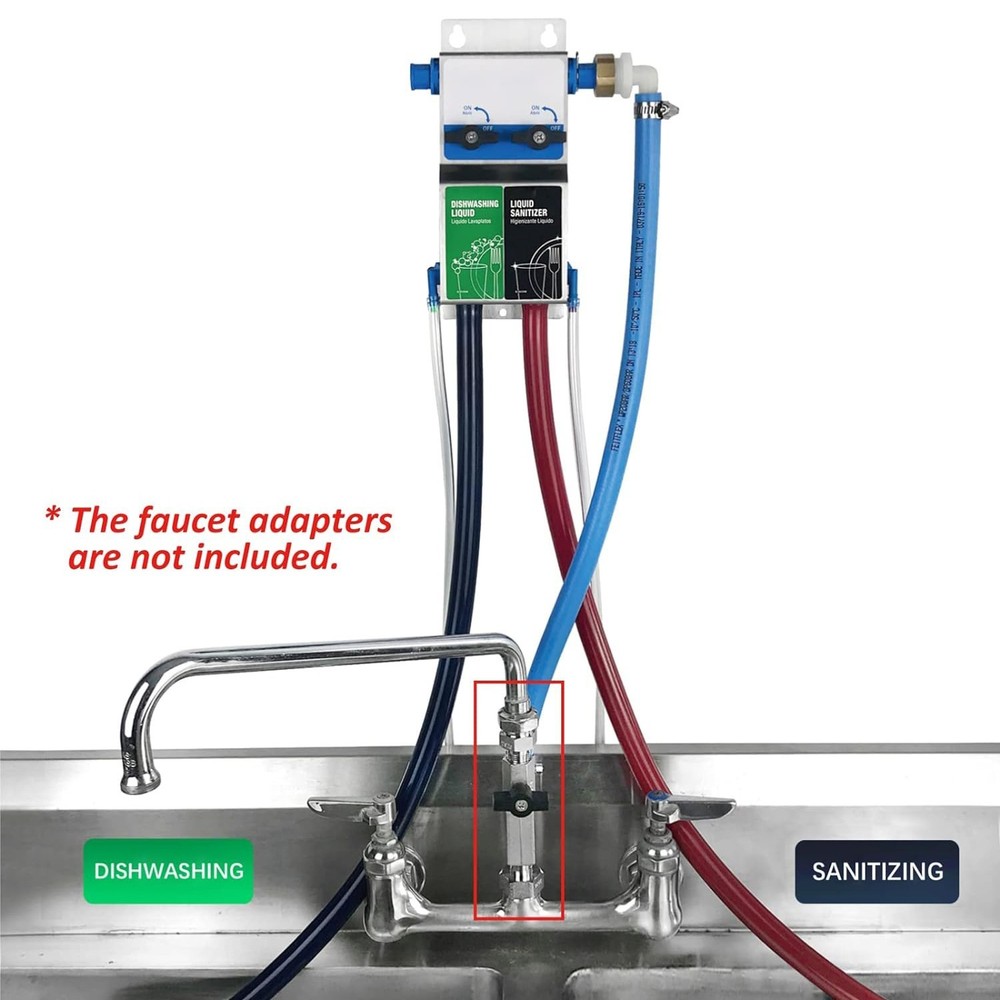 Dual Kitchen Sink Proportioner W/Elastic Gap, 8088E