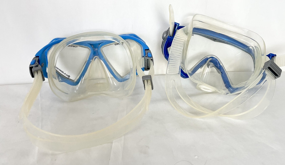 U.S. Divers Snorkeling Masks Tempered 1 Split 1 Whole