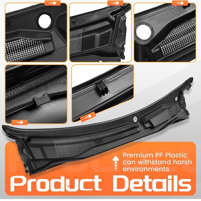 Windshield Wiper Cowl Grille Panel For 2008-2020 Dodge Grand Caravan 5113548AC