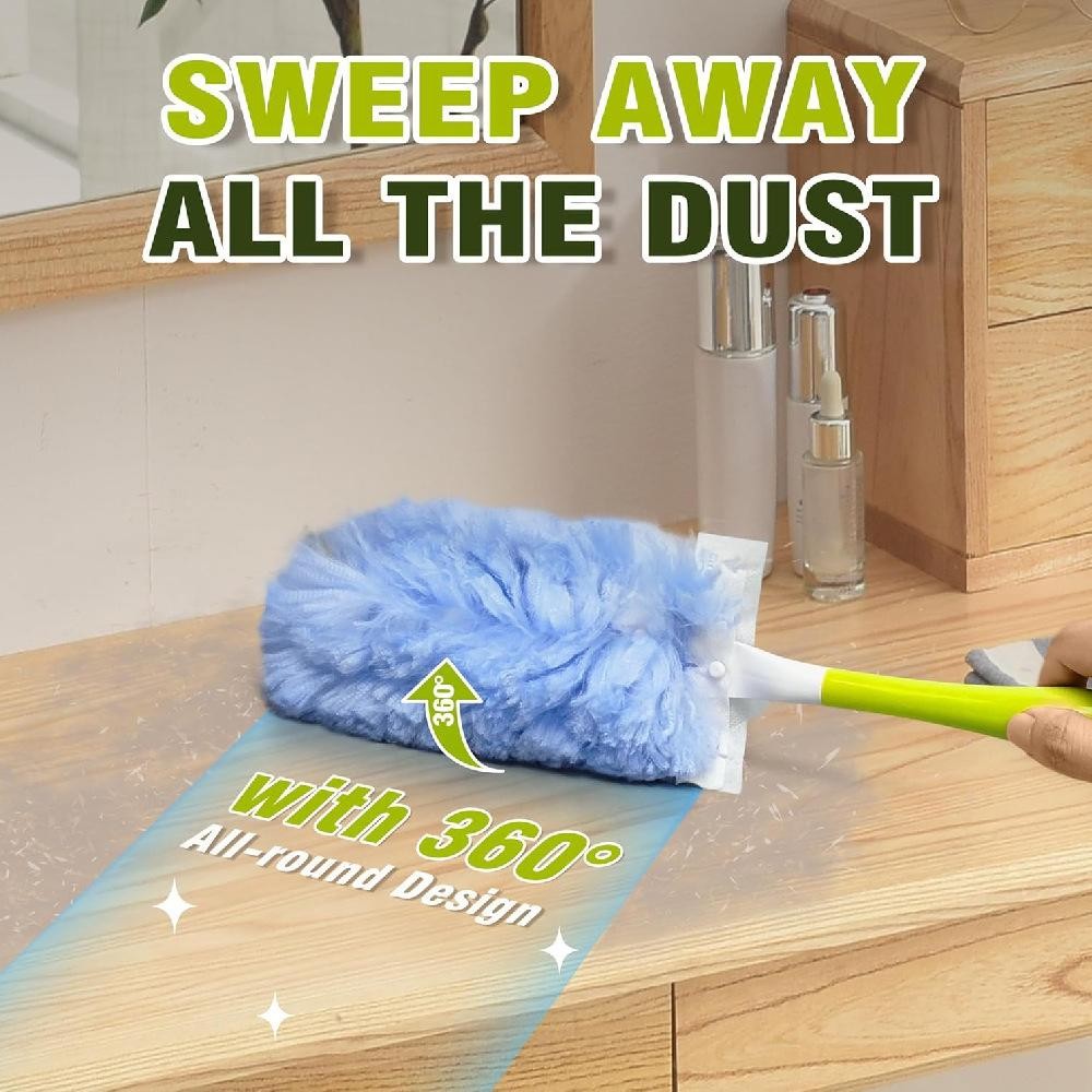 Swiffer Duster Refills 10 Pack Compatible 360 Handle Unscented Dusting Cloths