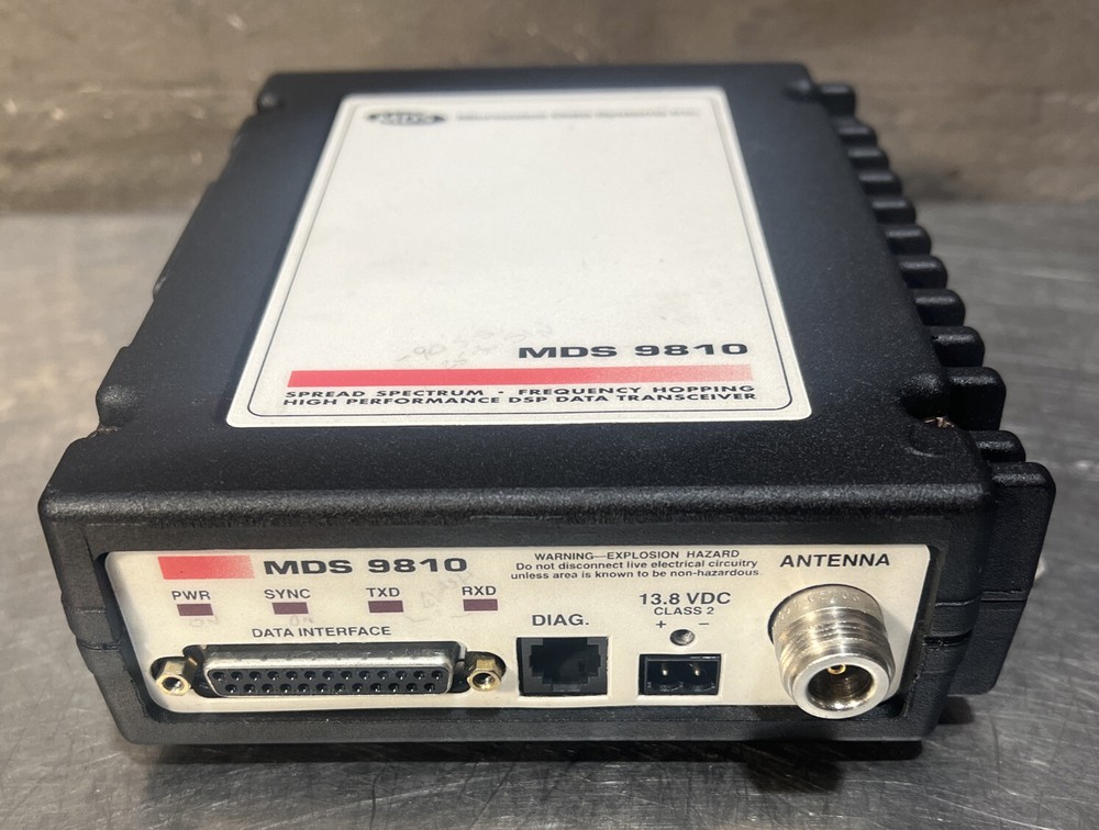 Microwave Data Systems MDS 9810 HL Spread Spectrum Transceiver. Used Surplus