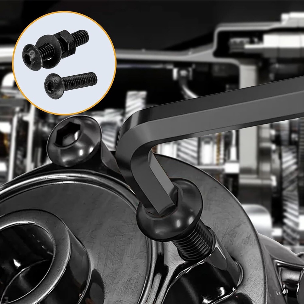 M2 M3 M4 M5 M6 Hex Socket Button Head Cap Screws & Nuts & Washers Assortment Kit