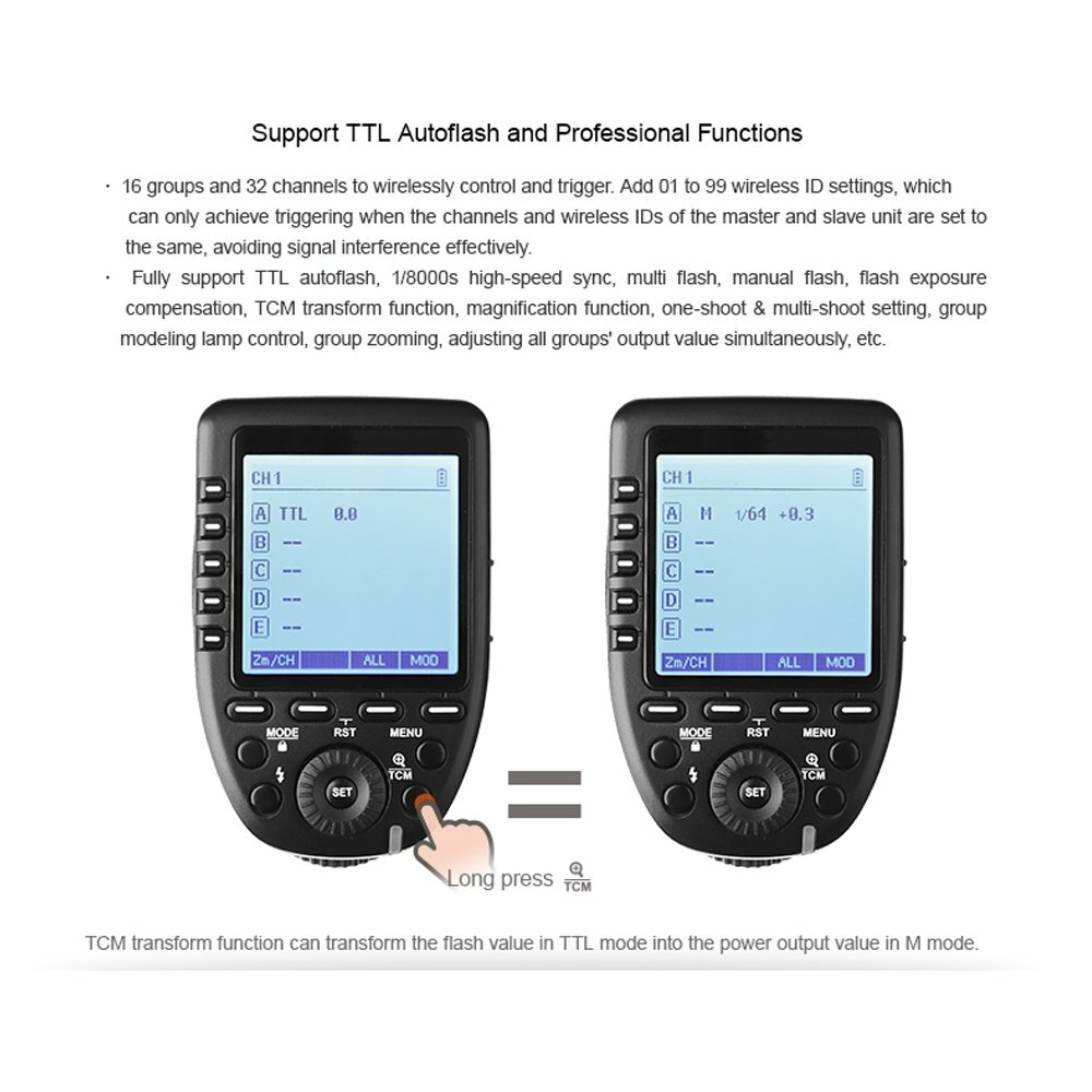 Godox Xpro-P TTL Wireless Flash Trigger 2.4G Wireless X System For Pentax