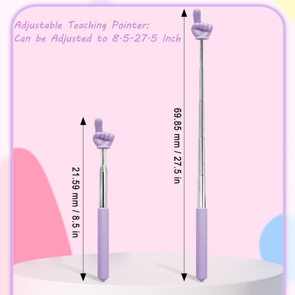 5 Pcs Classroom Pointer Stick for Teachers Students Presentation Pointer Stick