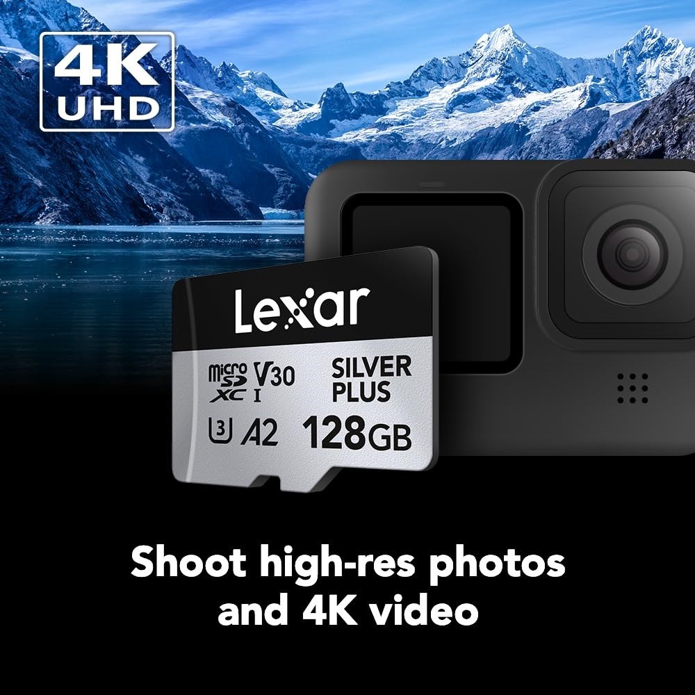 Professional SILVER Series microSDXC Memory Card with Adapter UHS-I V30 Class 10