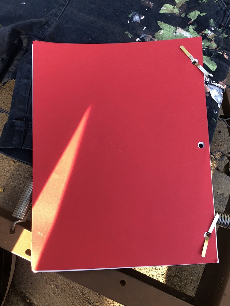The Simpsons The Kid Is All Right 2013 Table Draft Production Script No SABF02