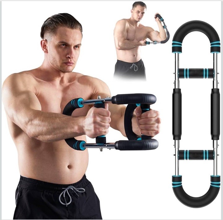 HOTWAVE Twister Arm ExerciserAdjustable Spring Workout Bar Forearm Triceps Che