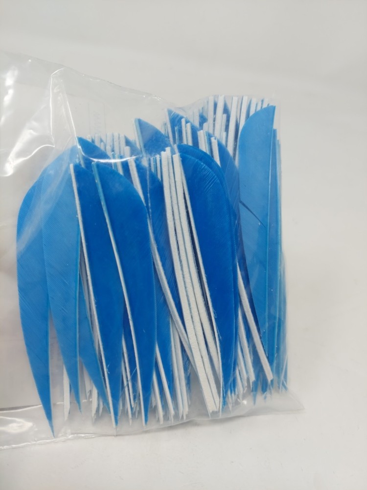 100 Pack Gateway Feathers 4" Left Wing: Parabolic Sky Blue 400LPSBL-100