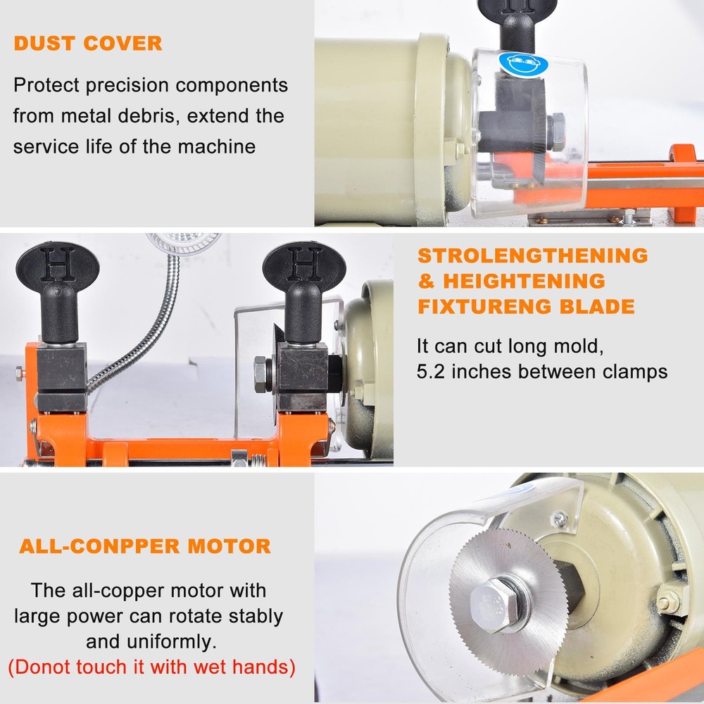 Horizontal Hardware Cutting Machine Automatic Manual Copy Machine Cutter 110V US