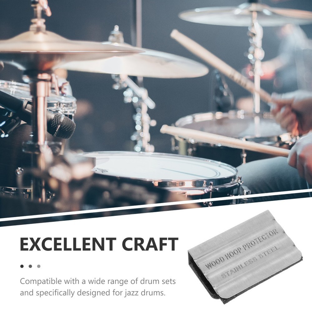 Drum Hoop Guard Replacement Pad Soft Dampener Bass Protector