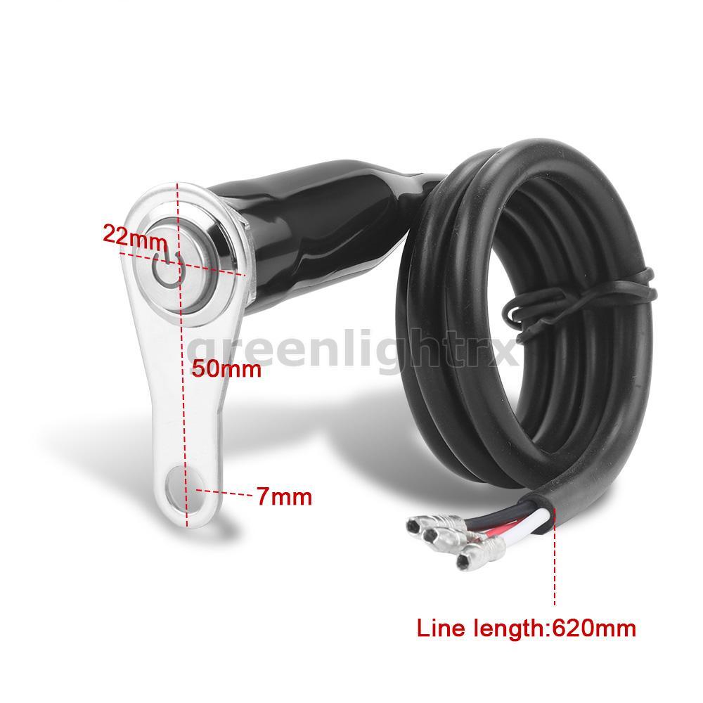 LED Motorcycle Switch ON/OFF Handlebar Mount Push Button 12V Headlight Fog Light