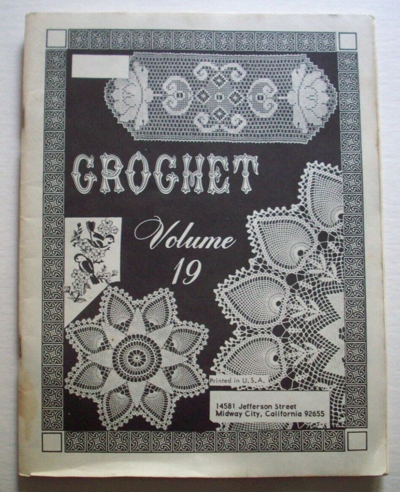 Crochet doily pattern booklet Volume 19