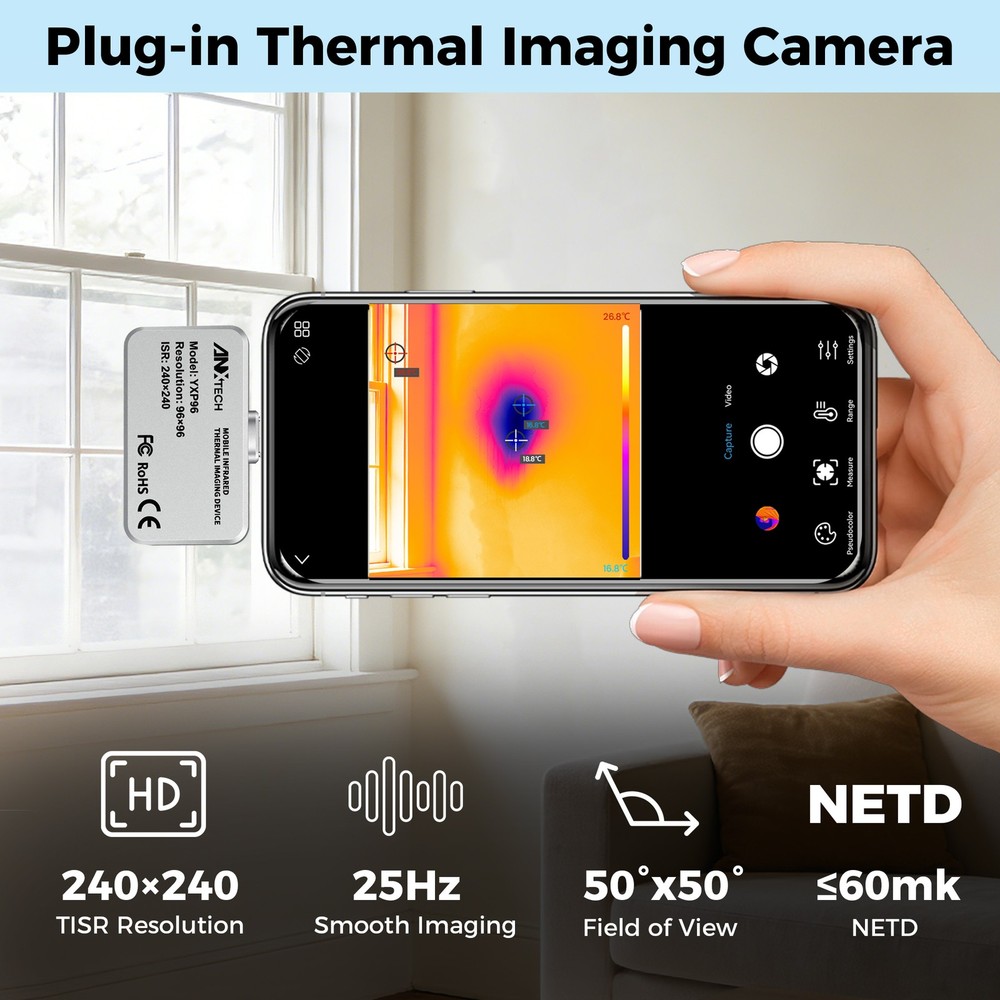 ANXTECH TISR 240*240 Resolution for Android Infrared Thermal Camera