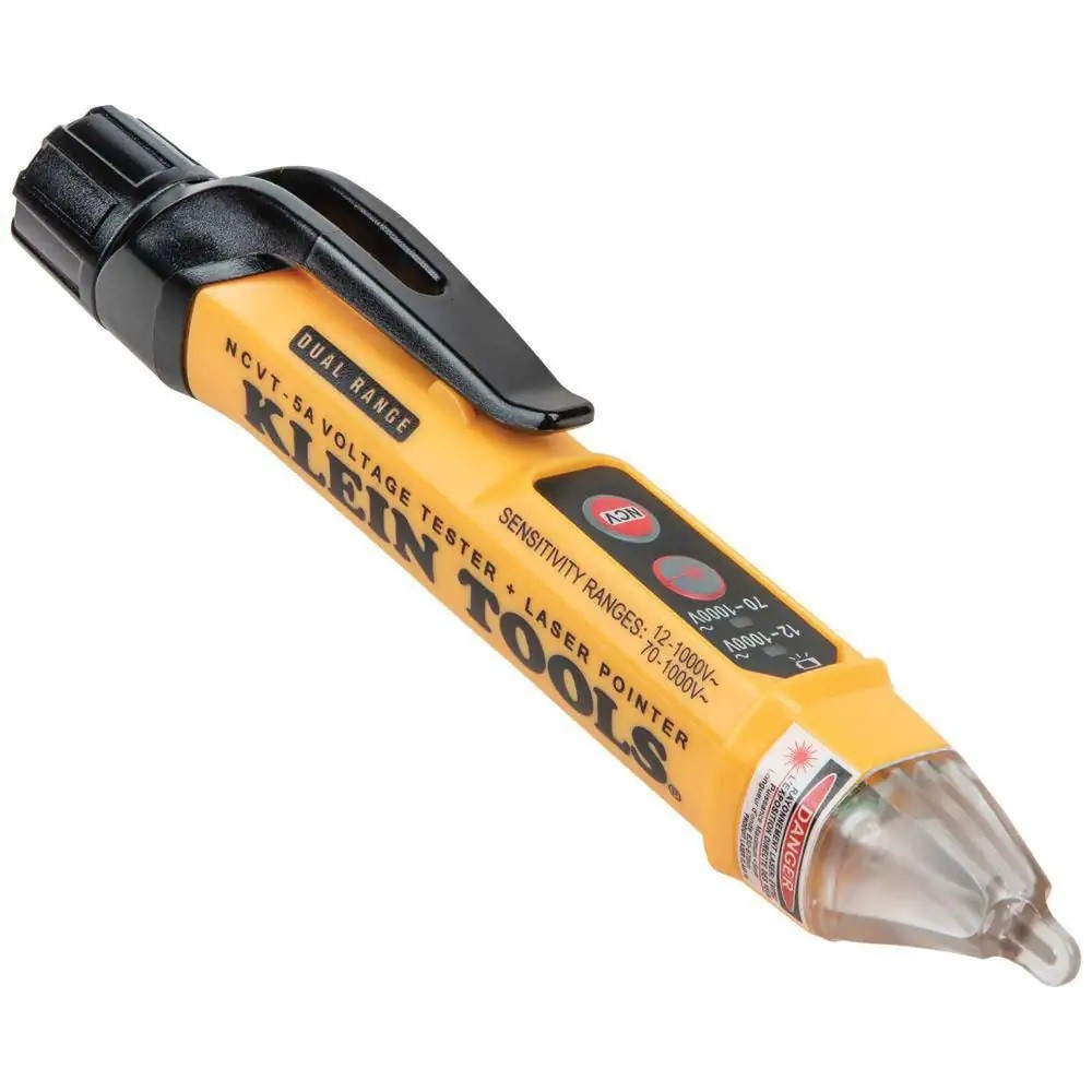 KLEIN Dual Range Non-Contact Voltage Detector Tester NCVT with Laser Pointer