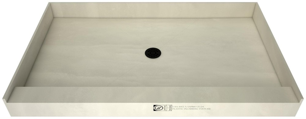 Tile Redi P3648C-PVC Redi Base 48" x 36" Rectangular Shower Base - Black