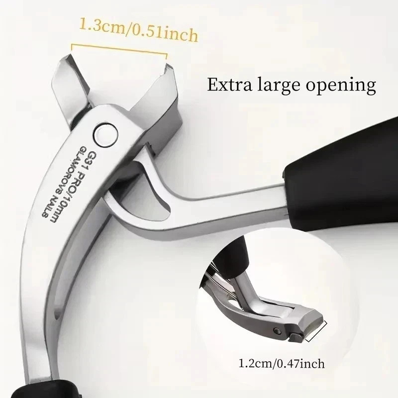 Professional Extra Large Toe Nail Clippers For Thick Nails Heavy Duty Stainless