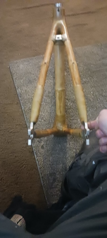 bamboo bicycle frame FIXIE style