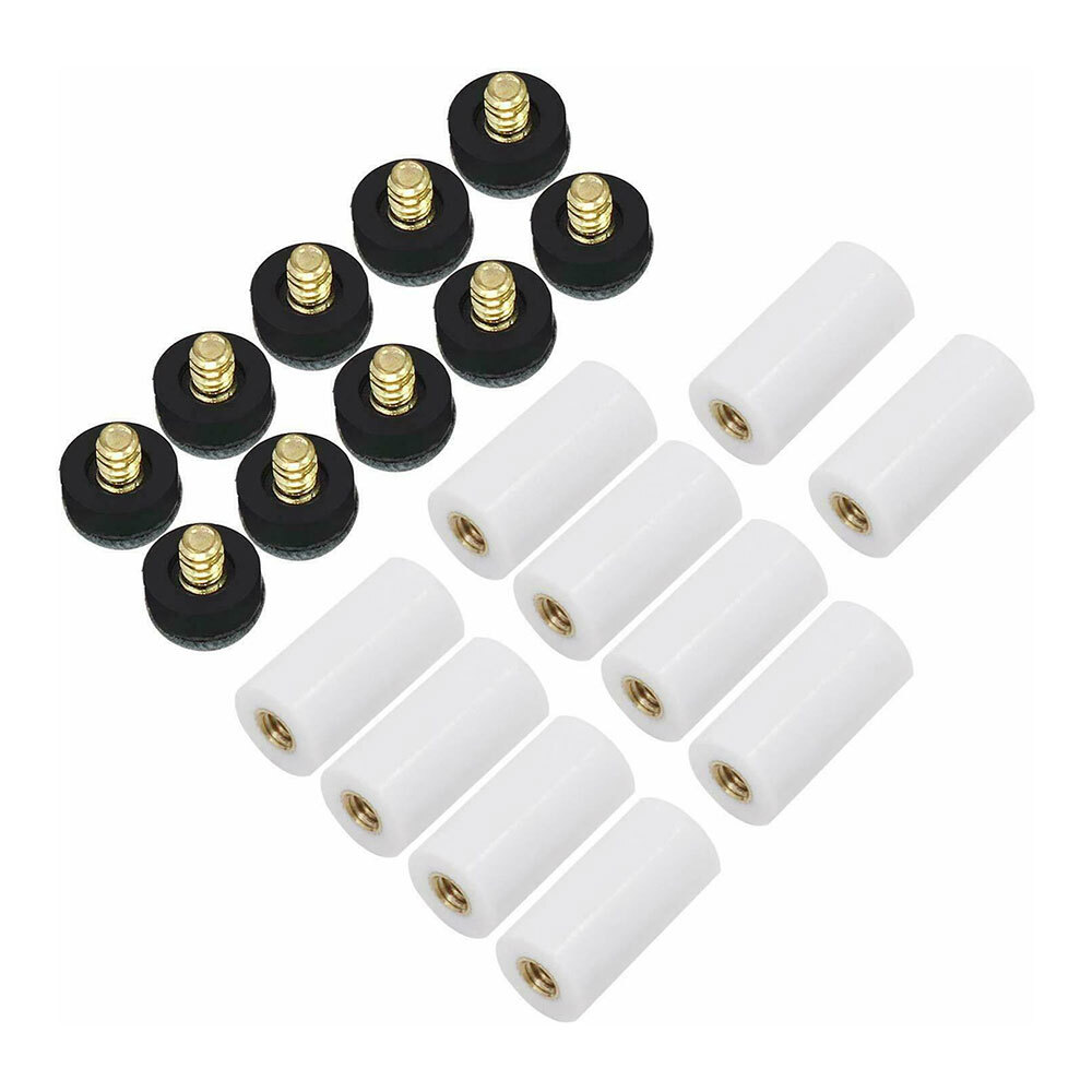 13mm Soft Grey Cue Tips Billiard Replacement Screw-On Tips Pool Cue Stick 10pcs