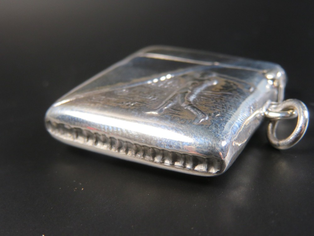STERLING SILVER GOLF VESTA CASE