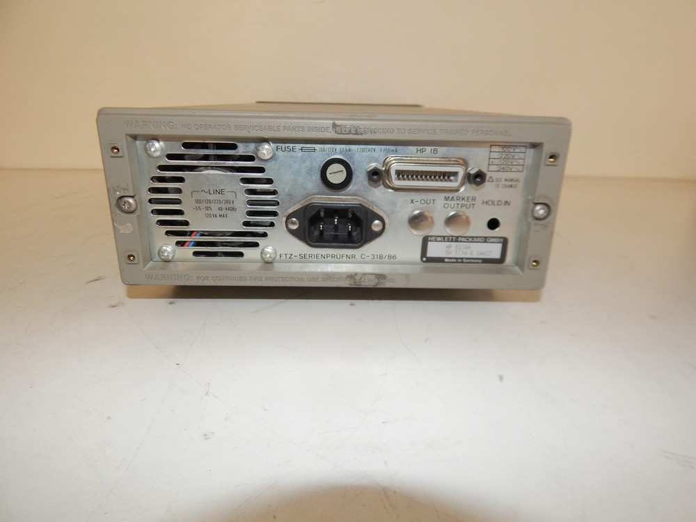 HEWLETT PACKARD 8116A PULSE/FUNCTION GENERATOR 50 MHZ (PSM52)